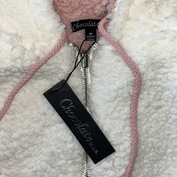 BNWT Bo Peep Reversible Sherpa Jacket, women’s size M - Picture 6 of 14